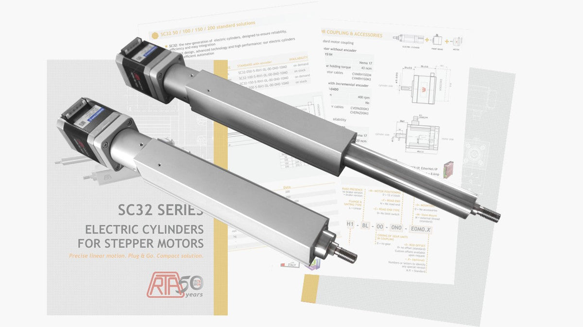 SC32: la nuova serie RTA di cilindri elettrici per motori stepper