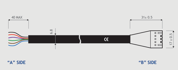 CAVO ENC PASSO-PASSO DIFF. NO INDEX 0,3MT